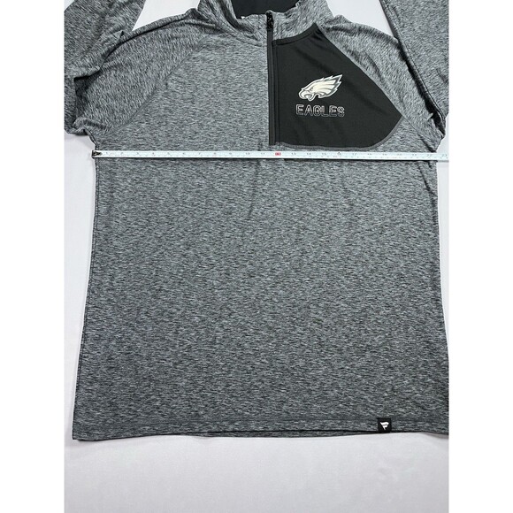 Fanatics Pro Line Philadelphia Eagles 1/4 Zip Pullover Jacket Shirt Gray Mens L - Picture 10 of 13